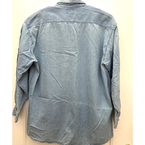 Vintage 2XL Most Wanted Chile Pepper Men’s Denim Shirt Excellent Condition - Picture 5 of 10